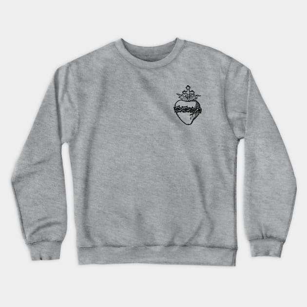 Sacred Heart Crewneck Sweatshirt by tabernacletshirts